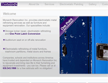 Tablet Screenshot of monarchrenovationinc.com